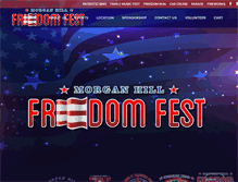 Tablet Screenshot of morganhillfreedomfest.com